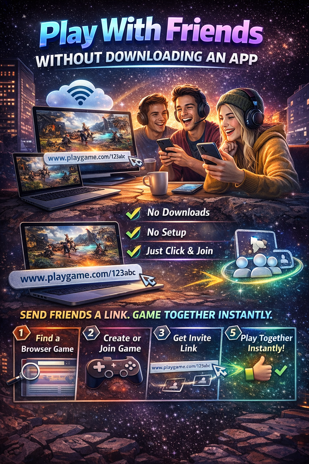 How to Play with Friends Without Downloading an App